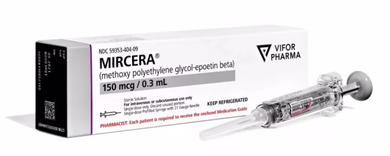 MIRCERA (METHOXY POLYETHYLENE GLYCOL-EPOETIN BETA)