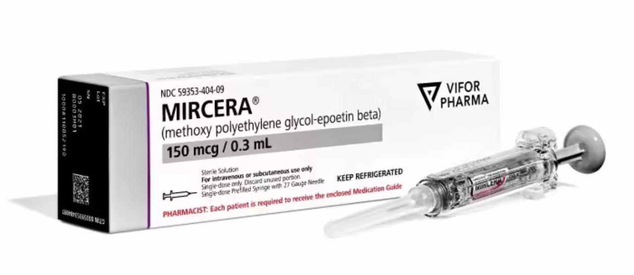 MIRCERA (METHOXY POLYETHYLENE GLYCOL-EPOETIN BETA)