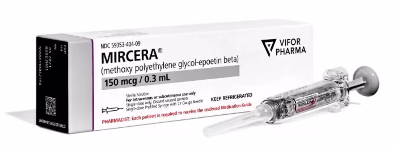 MIRCERA (METHOXY POLYETHYLENE GLYCOL-EPOETIN BETA)