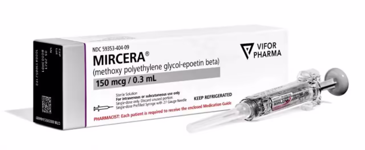 MIRCERA (METHOXY POLYETHYLENE GLYCOL-EPOETIN BETA)